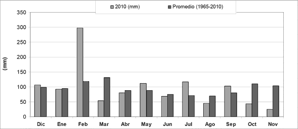 Figura 1. Precipitaciones